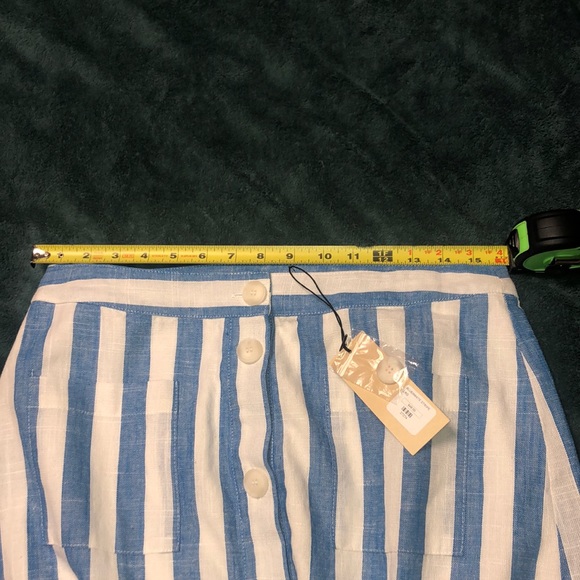 Gilli Linen stripped Skirt - Picture 6 of 8